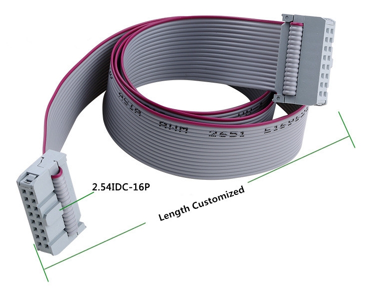 16-Pin IDC to 16-Pin IDC Ribbon Cable