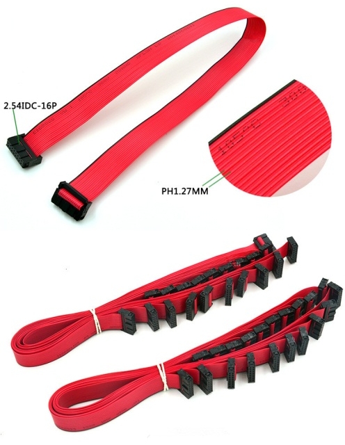 Pc Accessories 2.54mm IDC Flat Ribbon Cable 16 Wire 16 Conductor