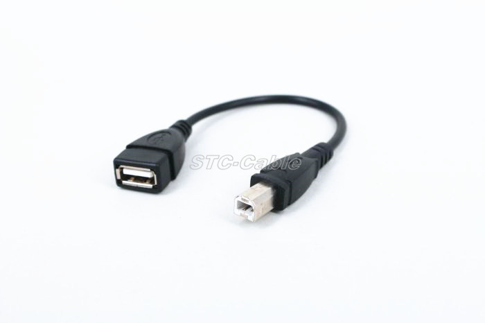 USB 2.0 A Female To B Male Extension Cable