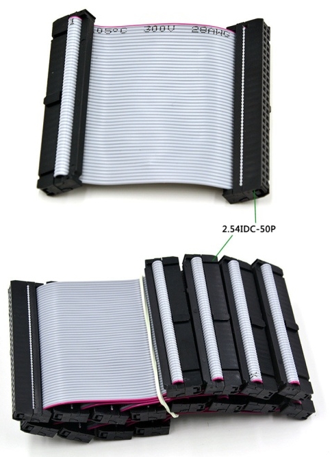 50-Pin IDC to 50-Pin IDC Ribbon Cables