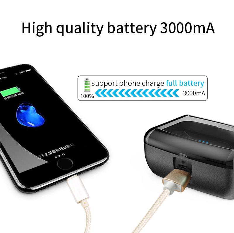 TWS earbuds charging mobile phone