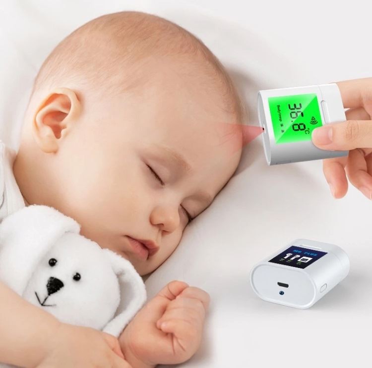 wireless earbuds with forehead Thermometer