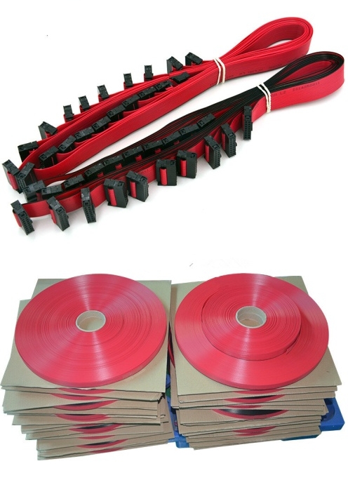 Red Ribbon Flat IDC cables