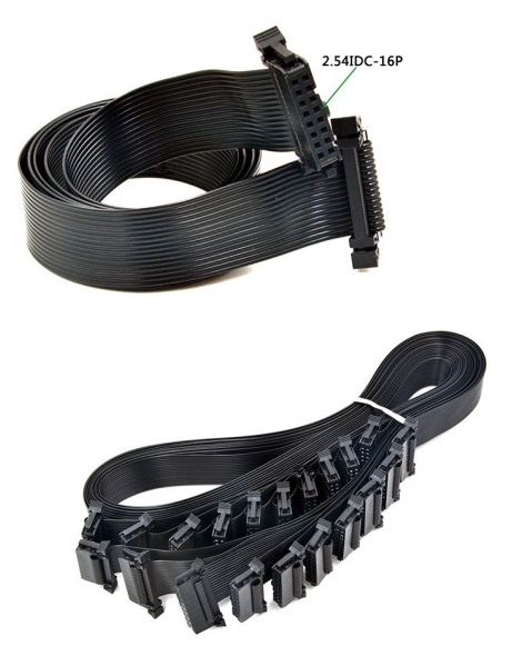 Black IDC Ribbon Flat 2.54mm cables