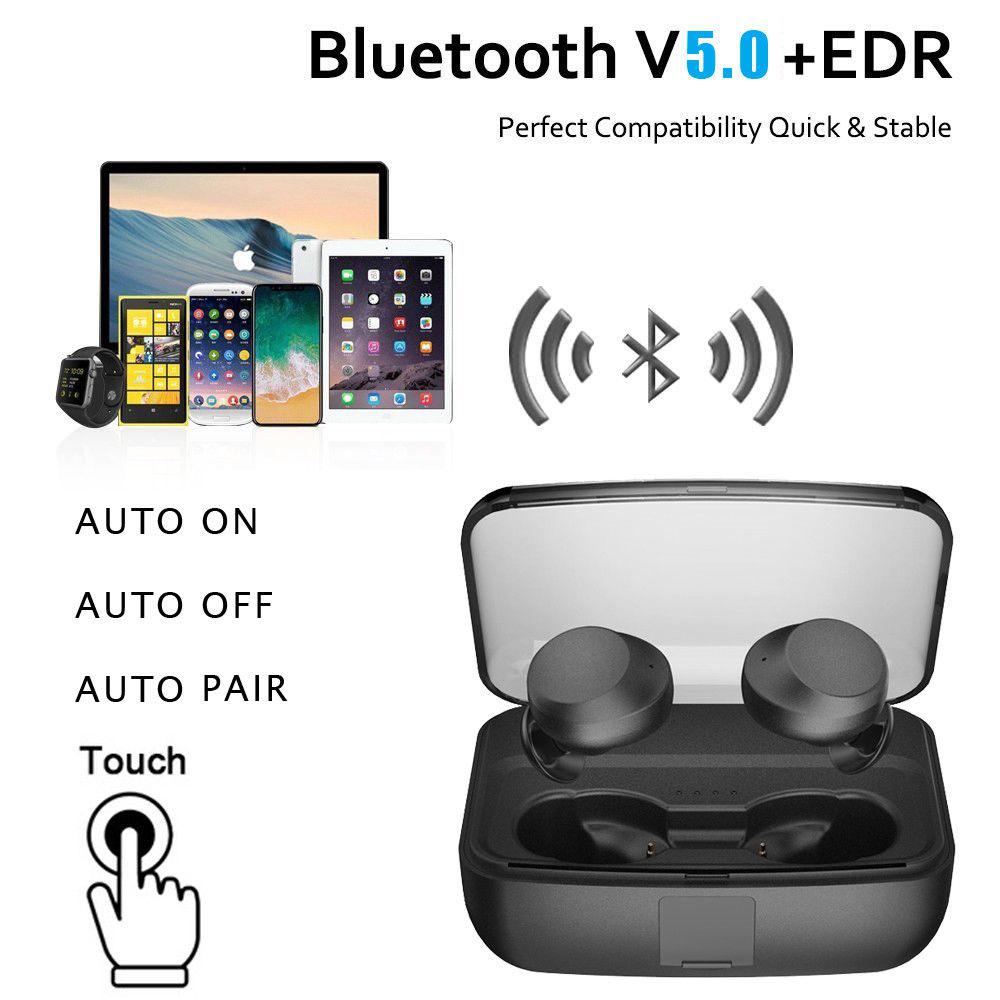 touch button bluetooth headphones
