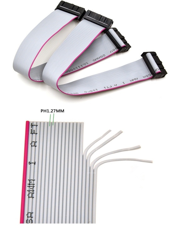  20-Conductor Ribbon Cable with IDC Connectors